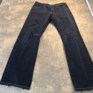 AGAVE Jeans Men's 33x32 Black Gringo Classic Straight *HEEL DRAG* California USA